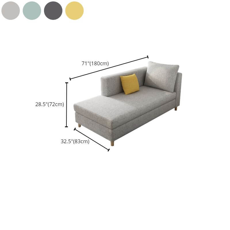 Light Gray Chaise Lounge for Contemporary Interiors