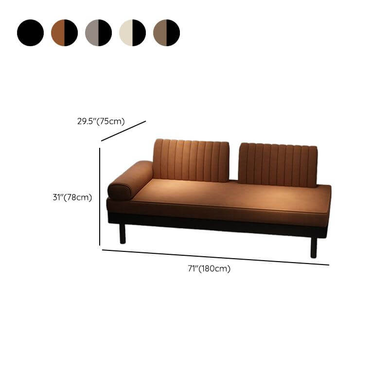 Elegant solid color chaise lounge