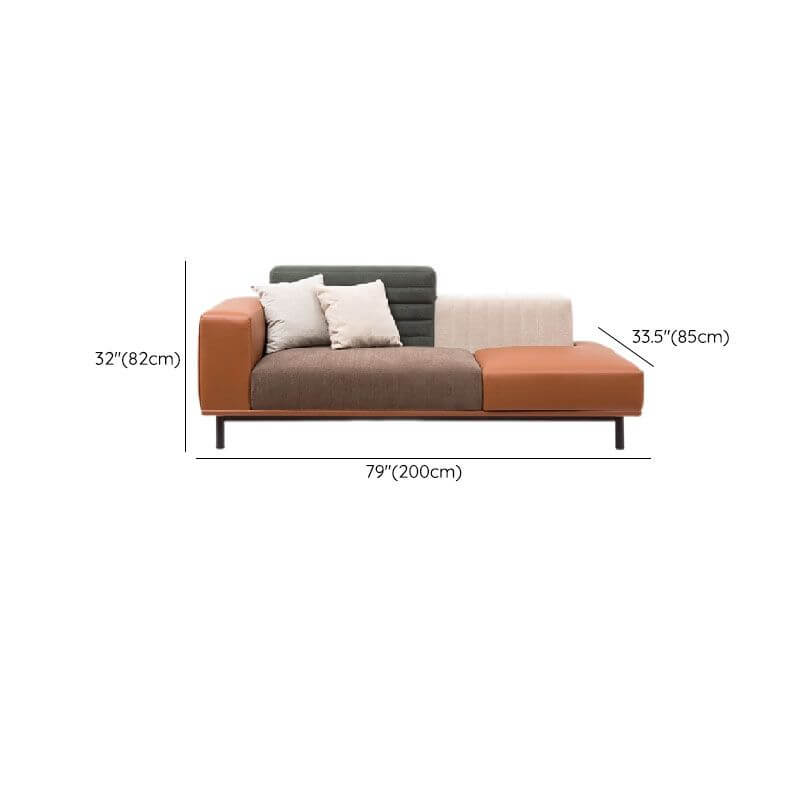 Left-hand arm configuration of chaise lounge