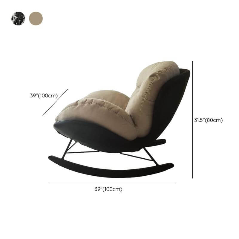 Modern Upholstered Rocking Chair