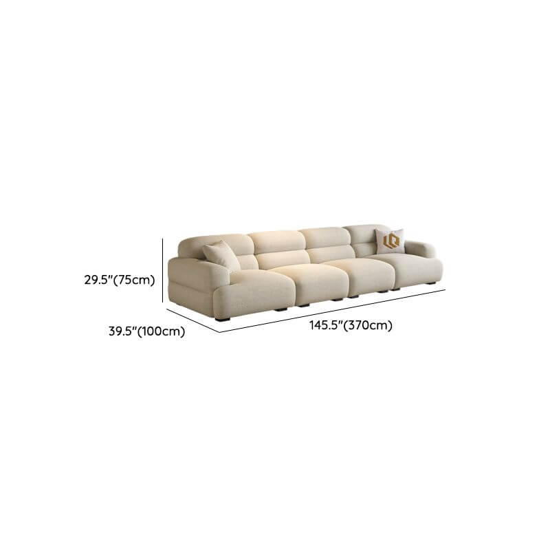 Stylish off-white loveseat for drawing room