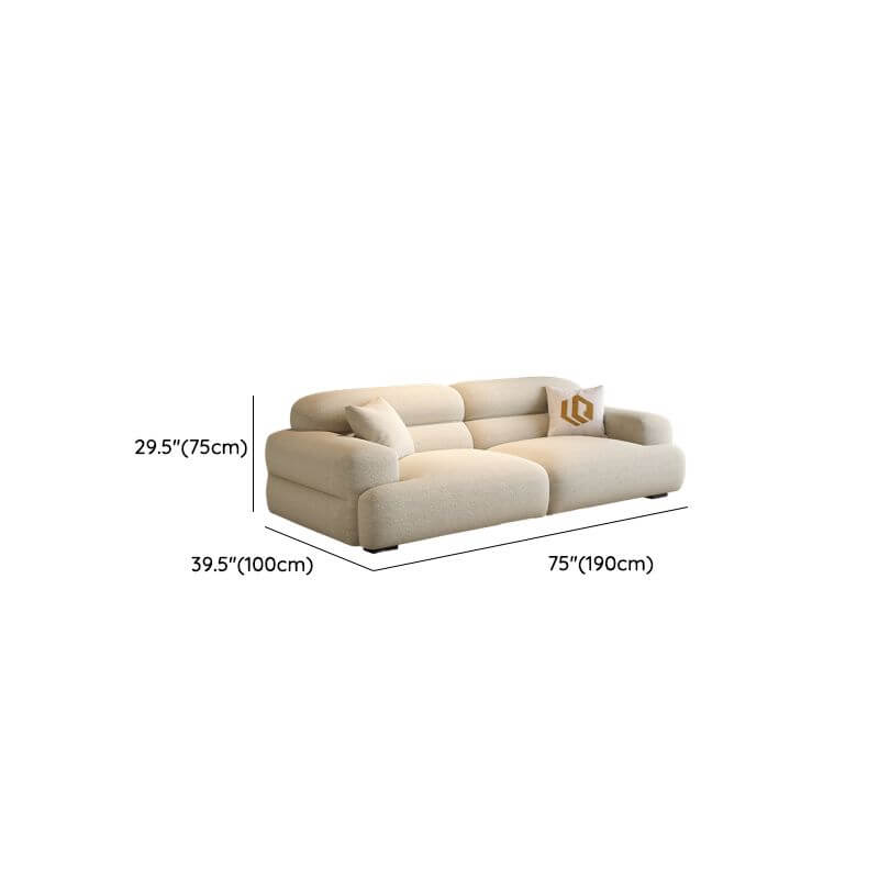 Elegant biscuit back design on sofa