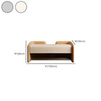 Classic Gray/Ivory Leather Accent Bench