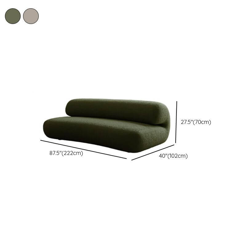 Elegant jade green sofa details