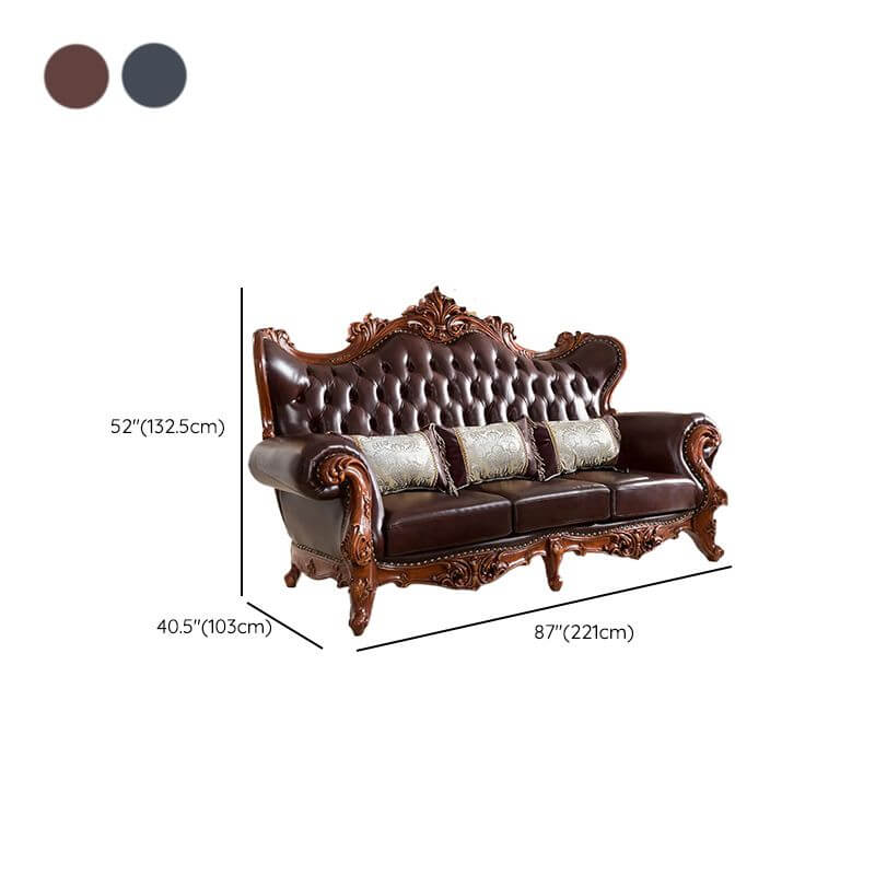 Traditional style upholstery sofa