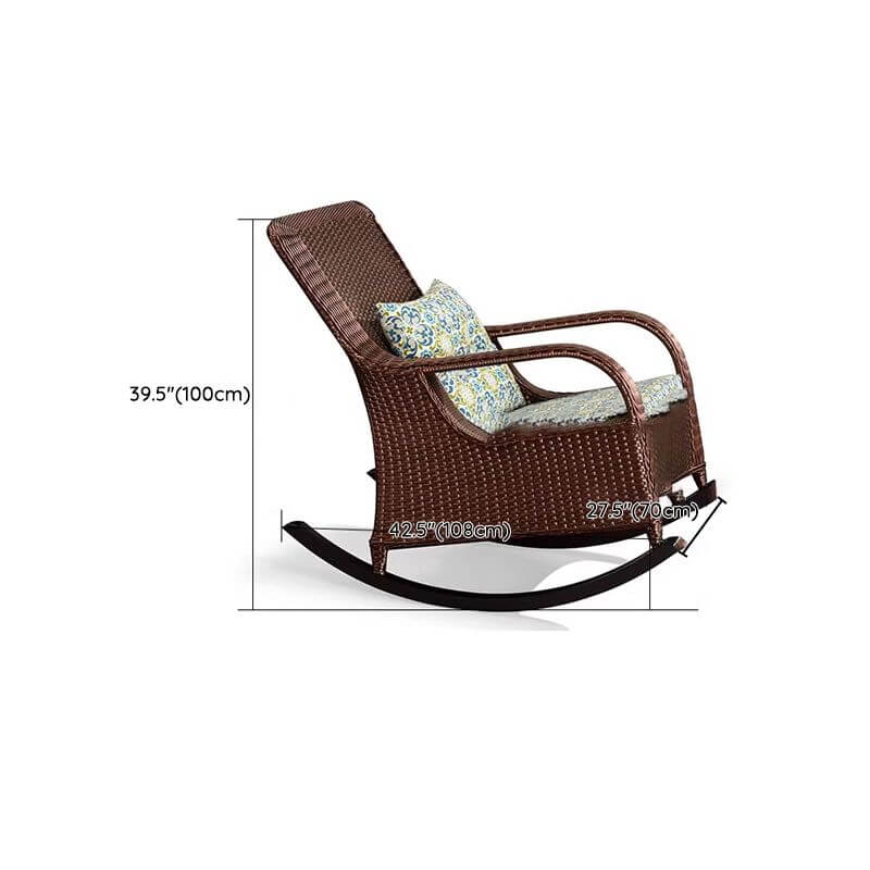 Separable pillowcase on rocking chair