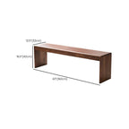 Cocoa dining bench placed at a dining table