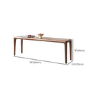 Wooden dining bench for family gatherings