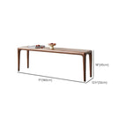 Solid color dining bench in modern decor