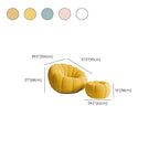 Oversized bean bag set in vibrant colors