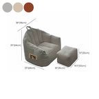 Cozy grey bean bag chair for one
