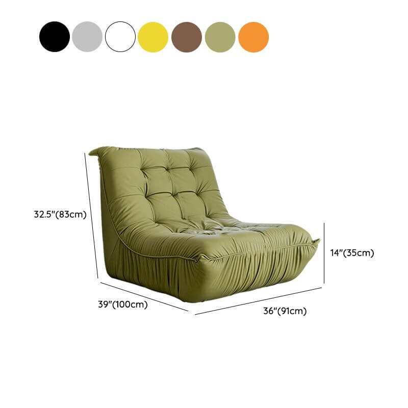 Bean Bag Chair in Solid Color Green