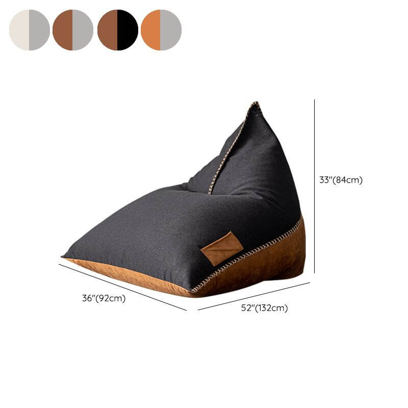 Oversized Brown/Black Bean Bag Chair