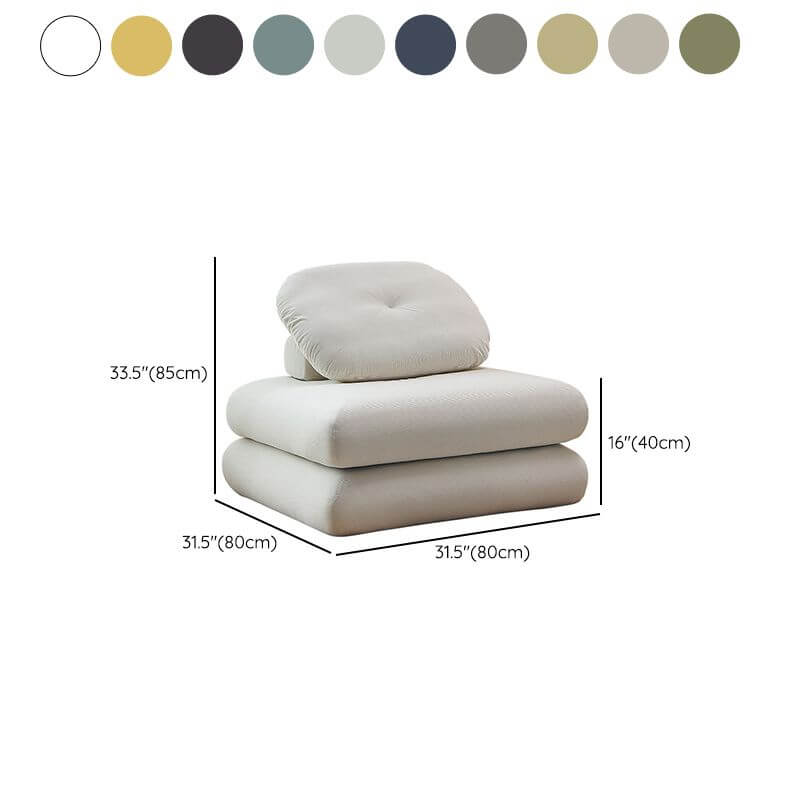 Comfy pre-filled sponge bean bag lounger in white corduroy