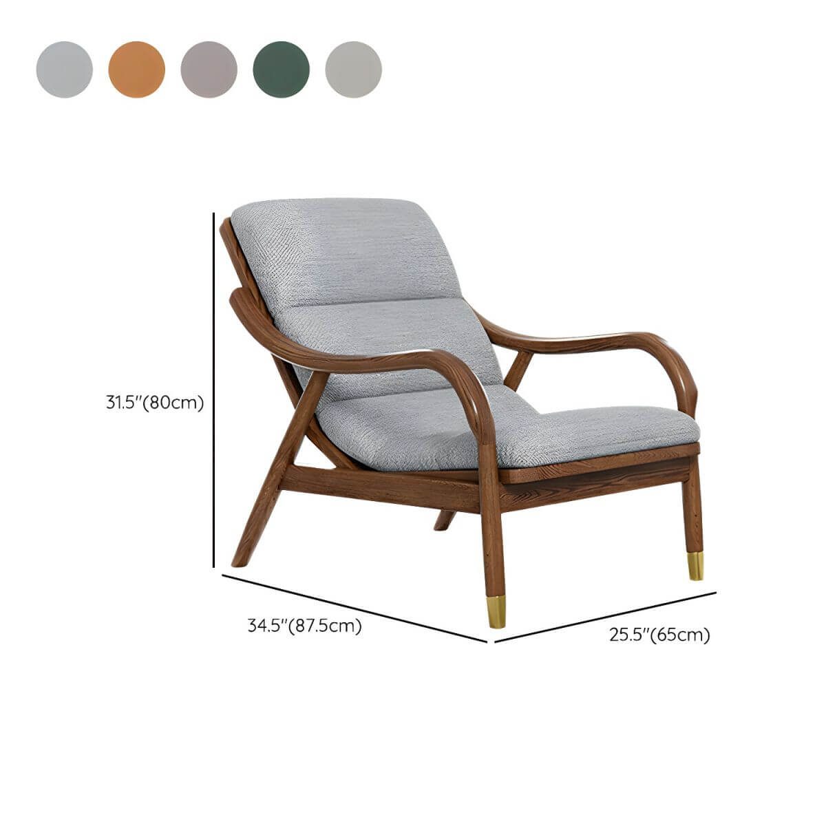 Compact Modern Recliner with Lumbar Support