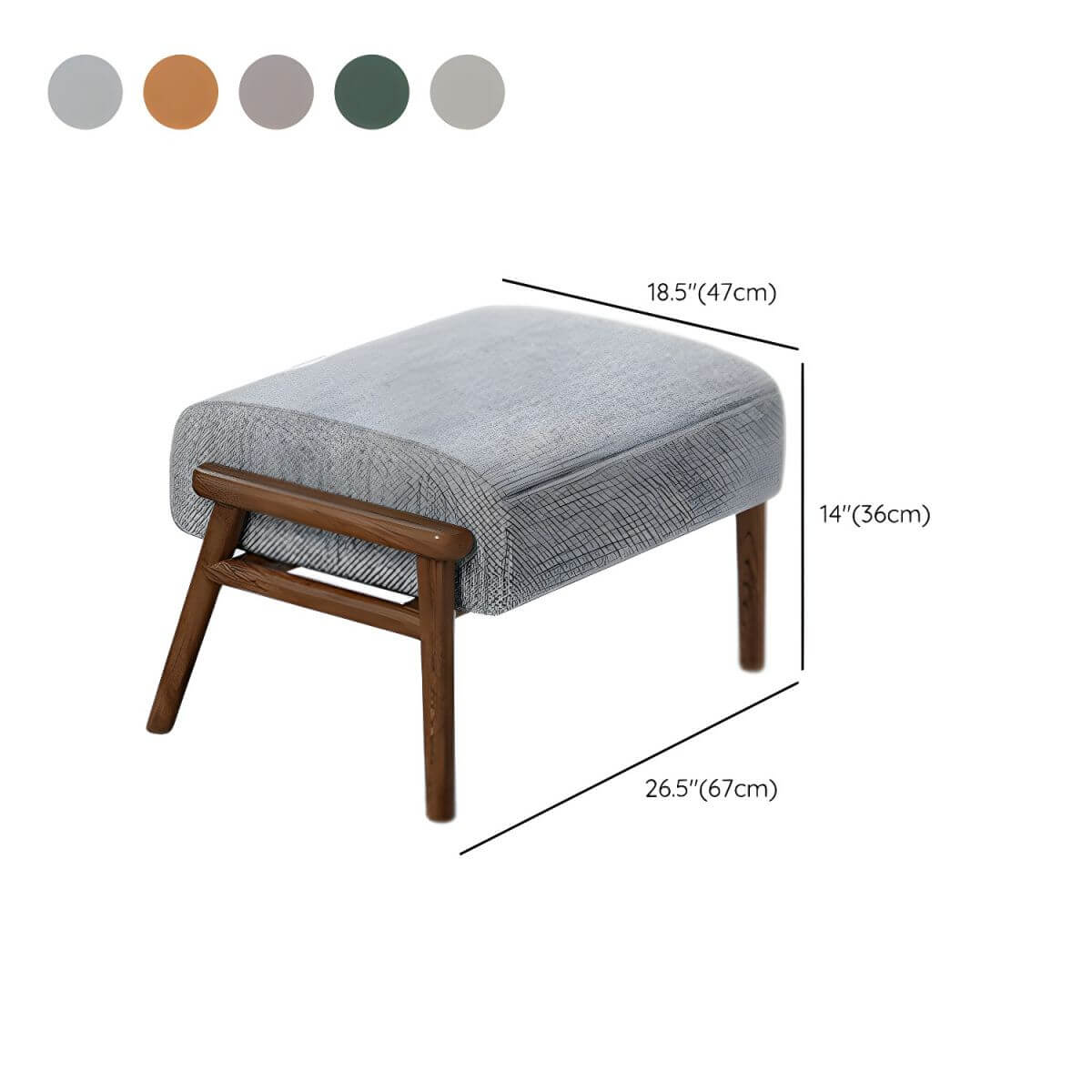 Gray Compact Modern Recliner