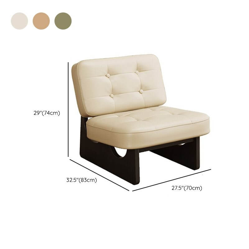 Close-up of tufted chair back