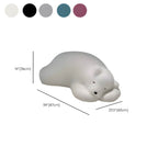 Contemporary Bear Ottoman in Purple