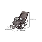 Stylish rocking chair with track arm design