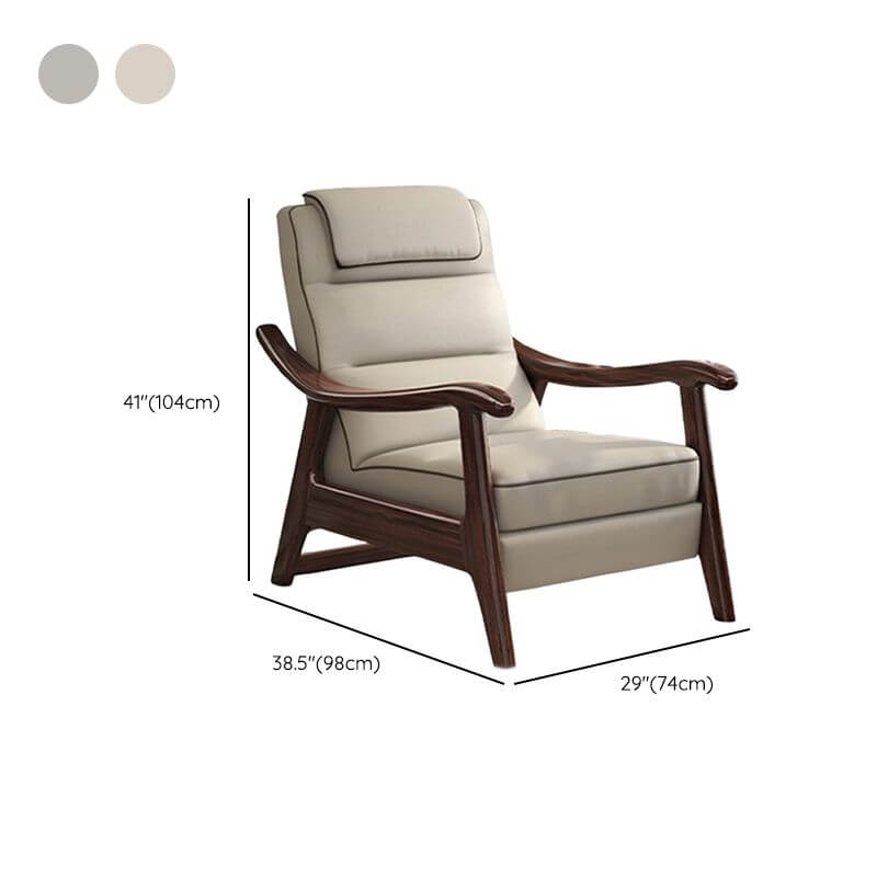 Contemporary cushioned chair recliner