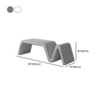 Chic footrest in houndstooth pattern