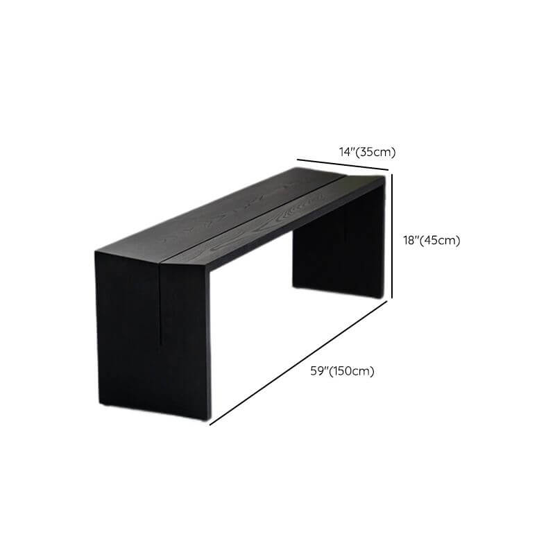 minimalist wooden bench