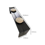 contemporary black bench