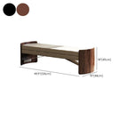 Elegant Black Bench in Entryway