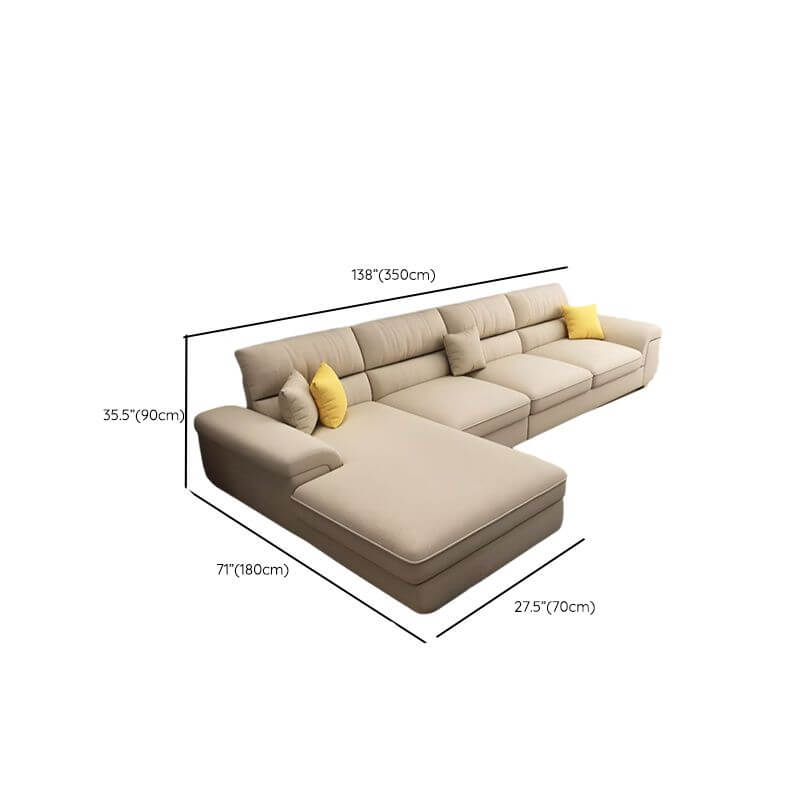 Modern living room showcasing L-Shape sofa