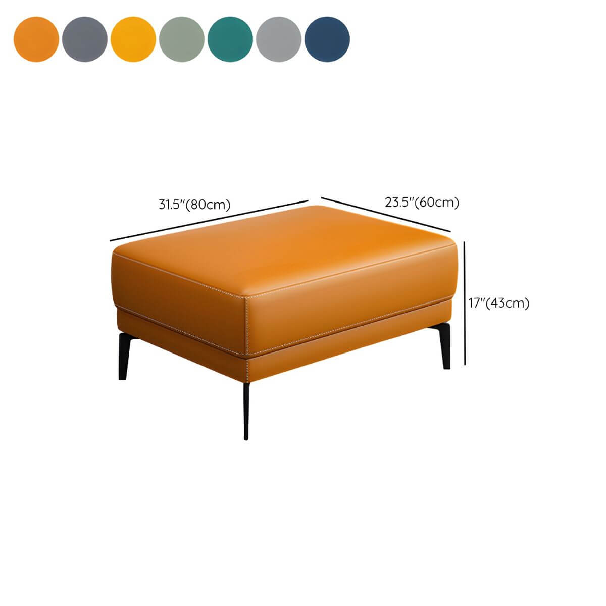 Comfortable Sponge Fill Ottoman