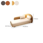 Modern left-arm chaise lounge in a cozy bedroom