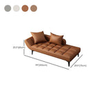 Comfortable chaise lounge with sleek lines