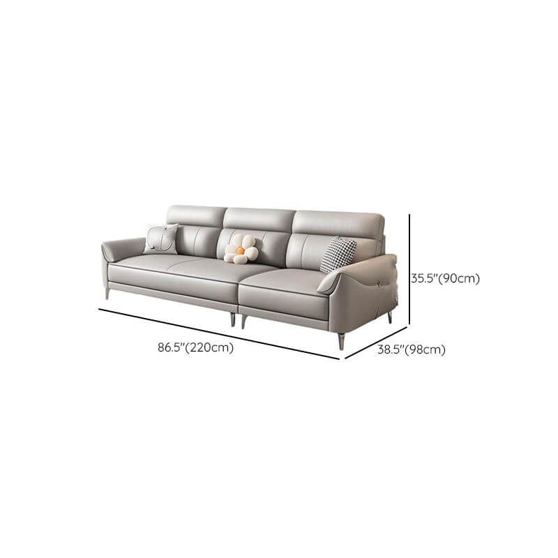 Elegant horizontal orientation sofa