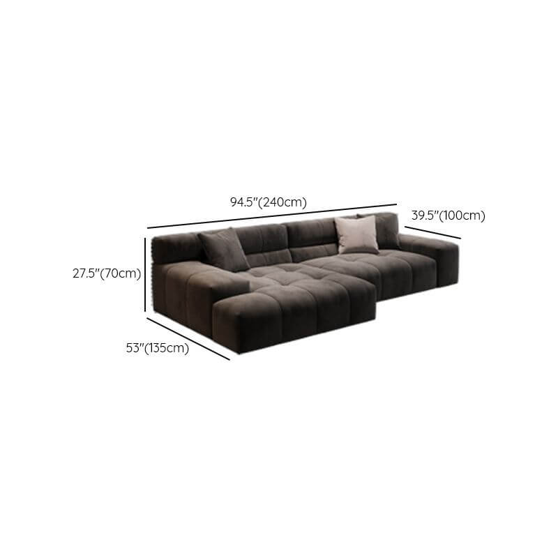 Contemporary Modern L-Shape Sofa Recliner overview