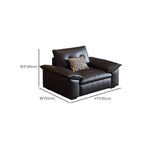 Elegant matte black furniture for living room