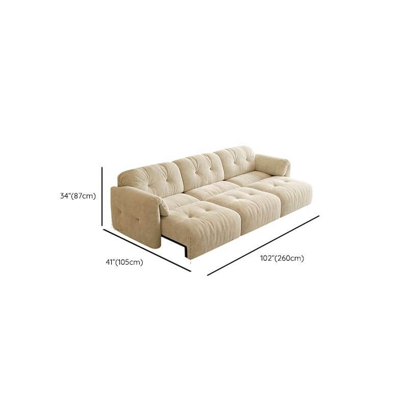 Modern off-white sleeper sofa