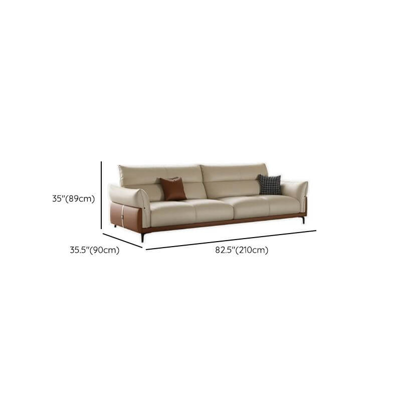 Elegant design of the solid color sofa