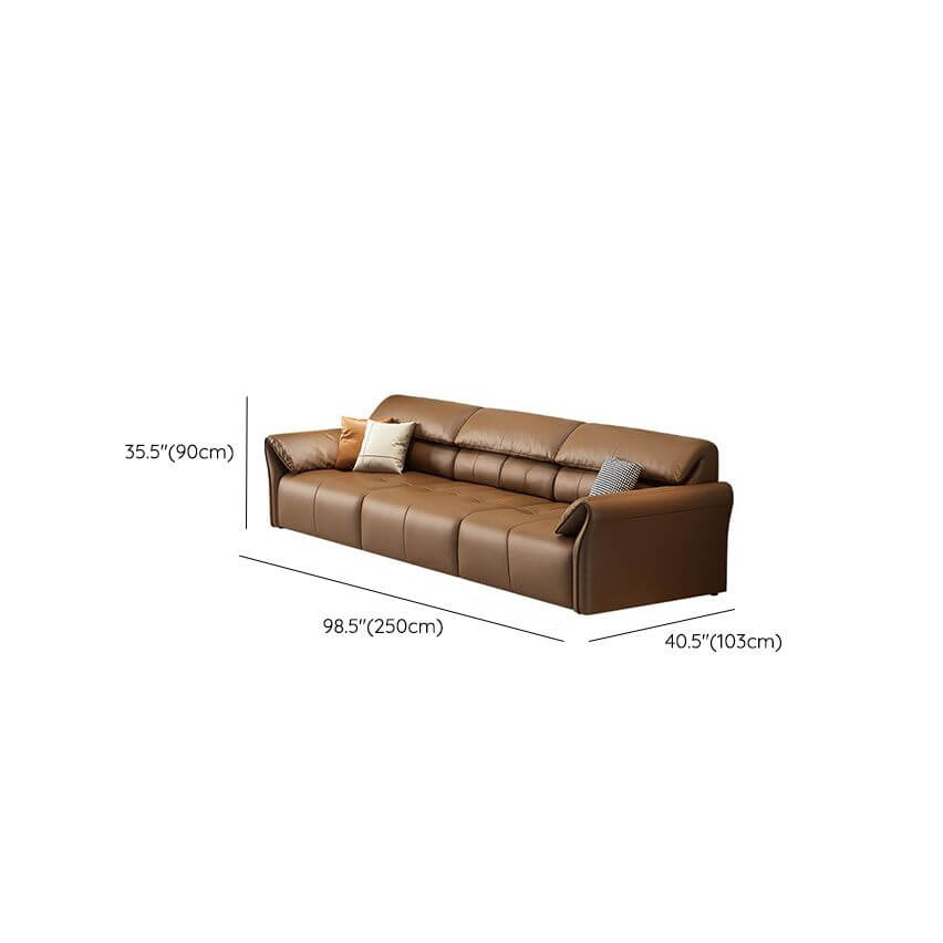 Contemporary sofa with cushions