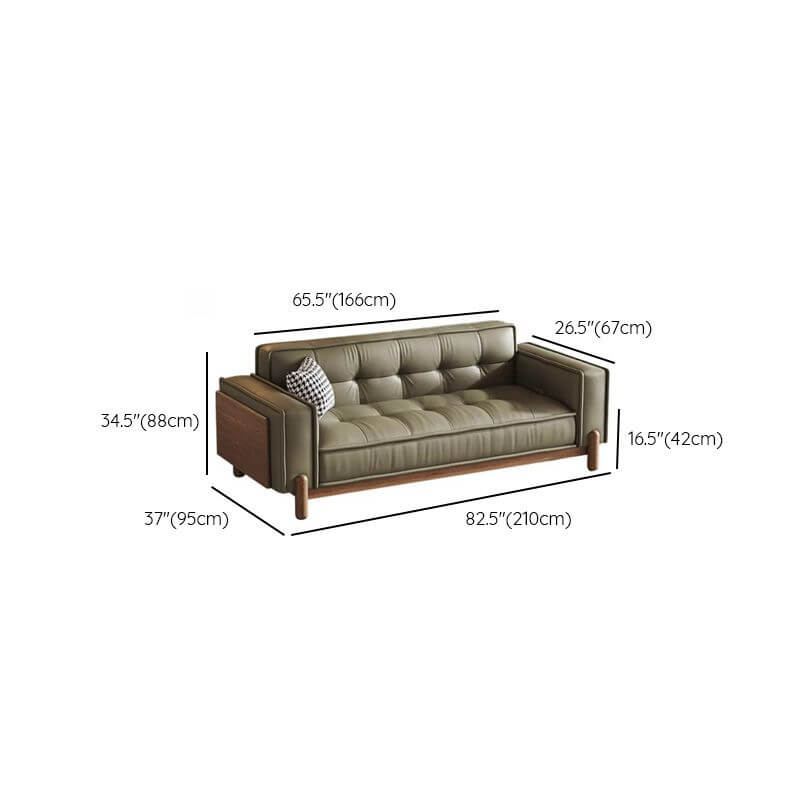 Contemporary Sage Sofa in modern living room