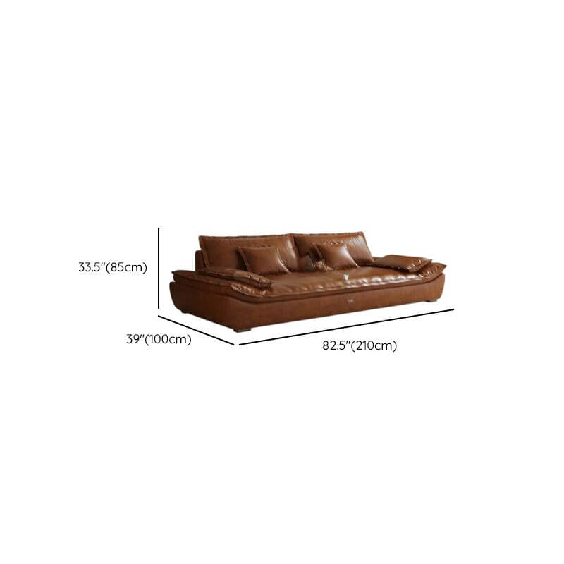 Comfortable Loveseat in Mocha Hue