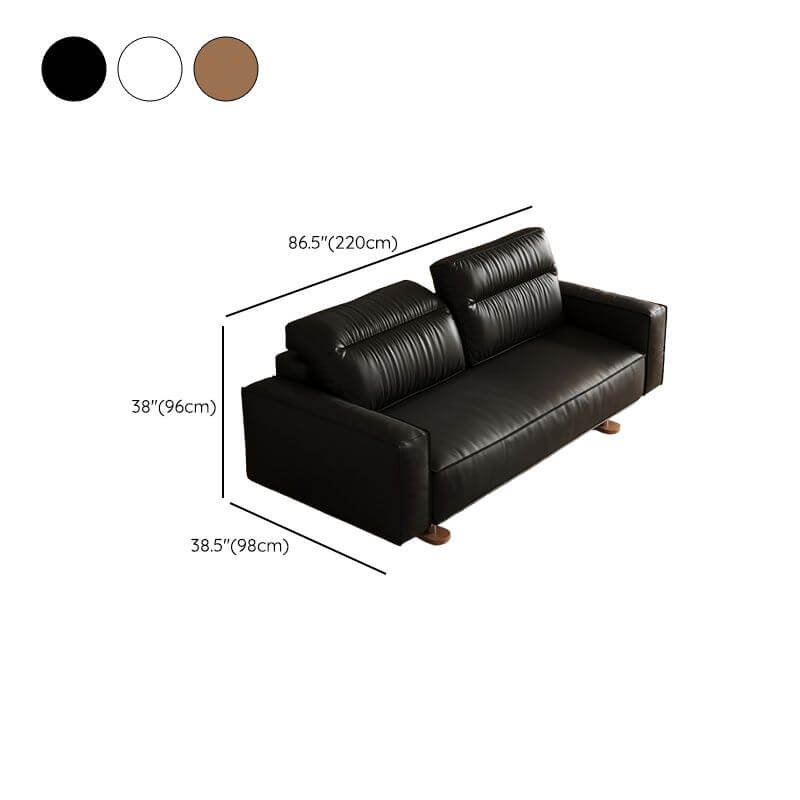 Mocha sleeper sofa in living room