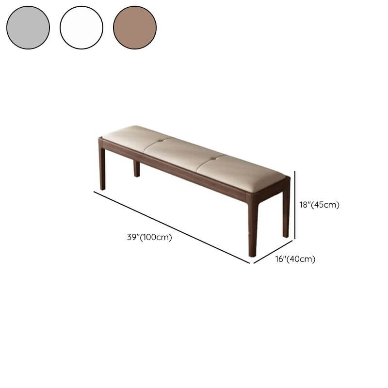 Comfortable upholstered bench