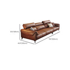 Wide pillow back sofa in contemporary style