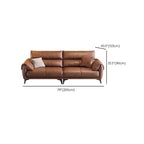 Mocha sofa enhancing living space aesthetics