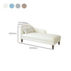 Cerulean chaise lounge stylishly placed in a modern living room