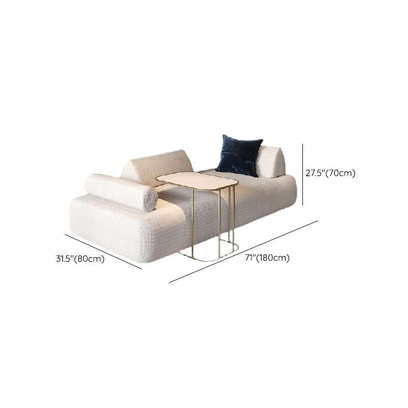 Quality craftsmanship of white upholstery