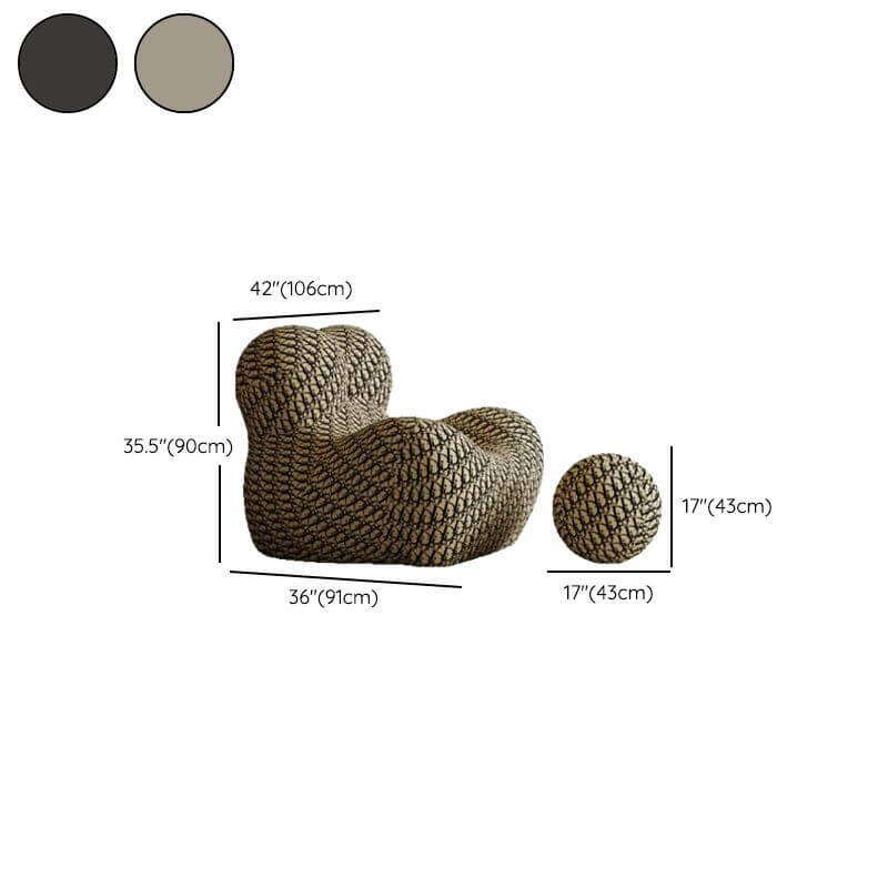 Comfortable chair with ottoman for relaxation