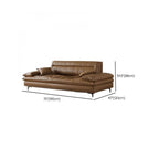 Cowhide Auburn Floor Sofa with cushions