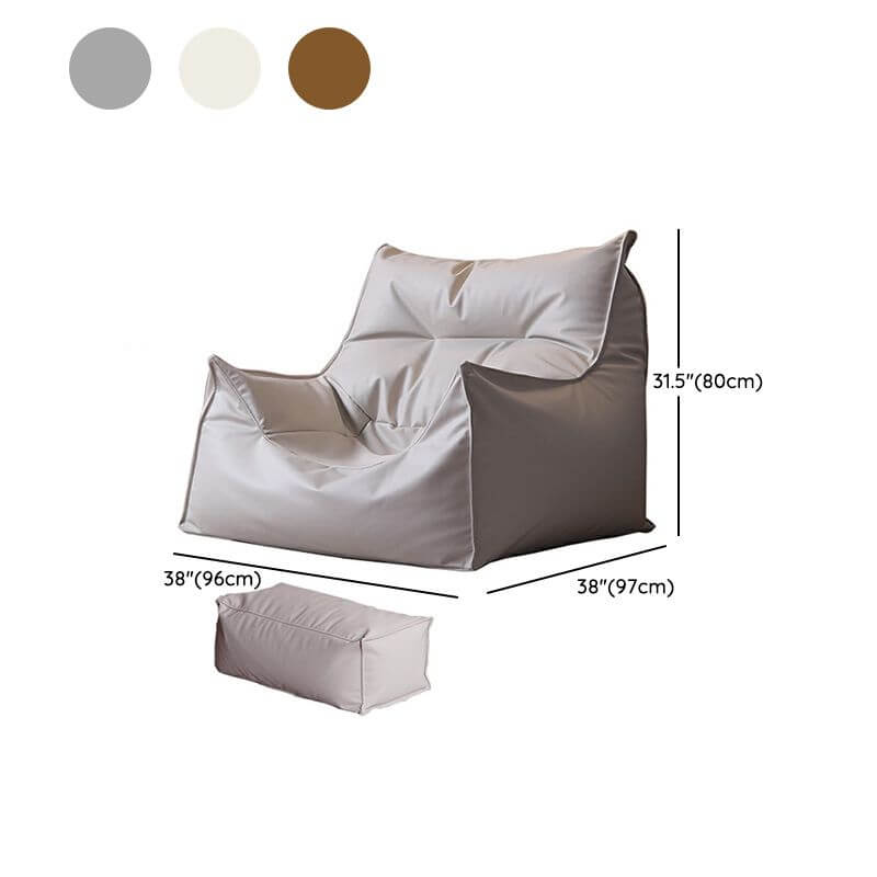 Microfiber Leather Bean Bag Chair