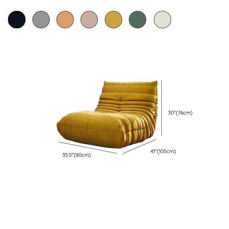 Bright Orange bean bag chair for playful interiors